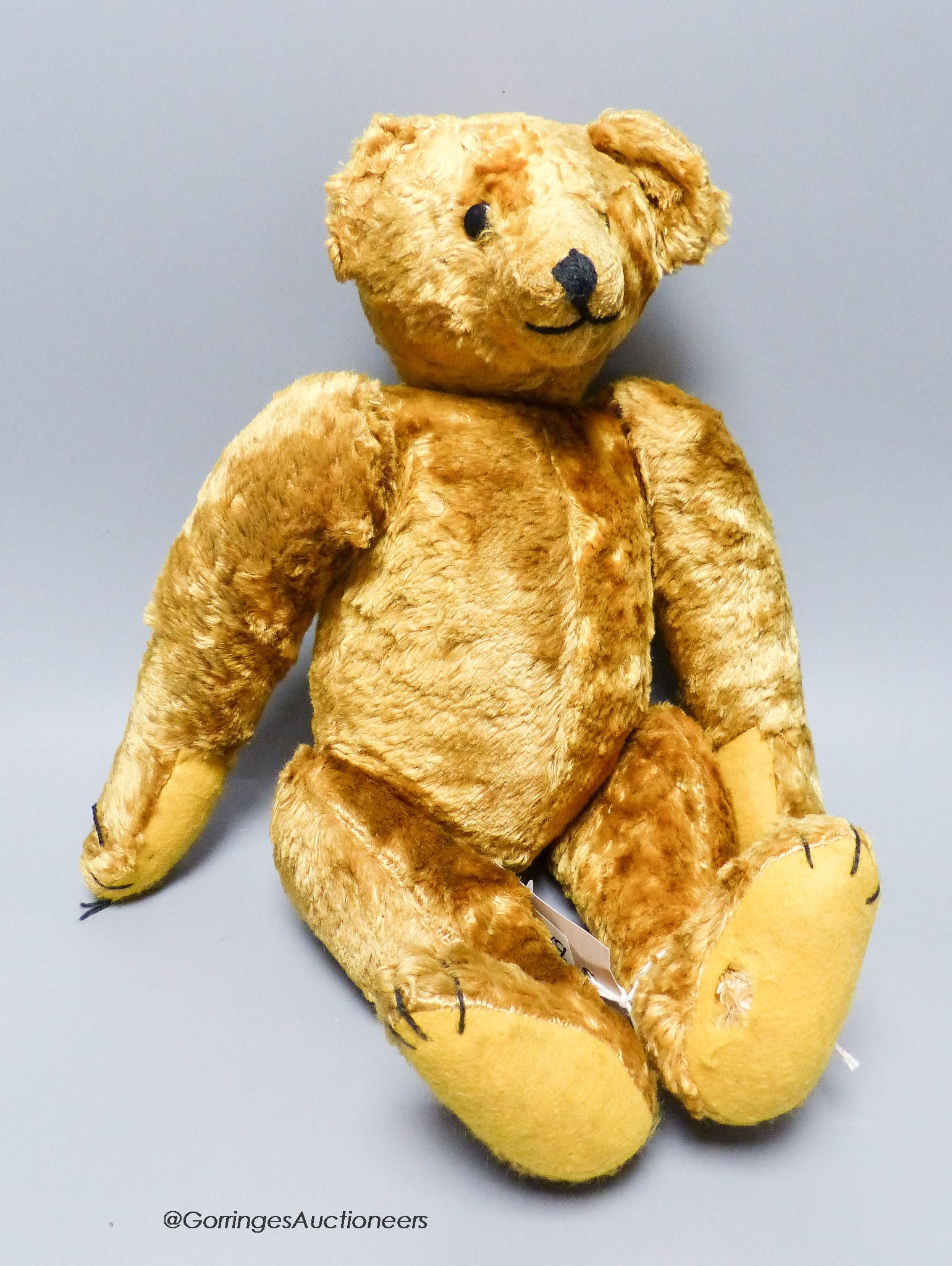 A cotton plush teddy bear, 'Bingo', straw-filled, 41cm